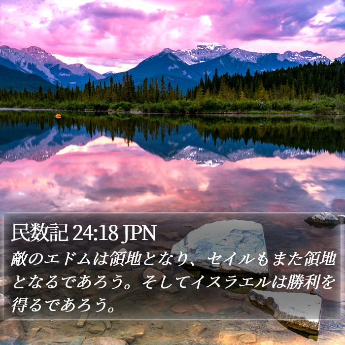 民数記 24:18 JPN Bible Study