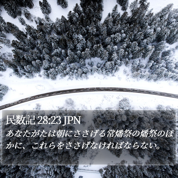 民数記 28:23 JPN Bible Study