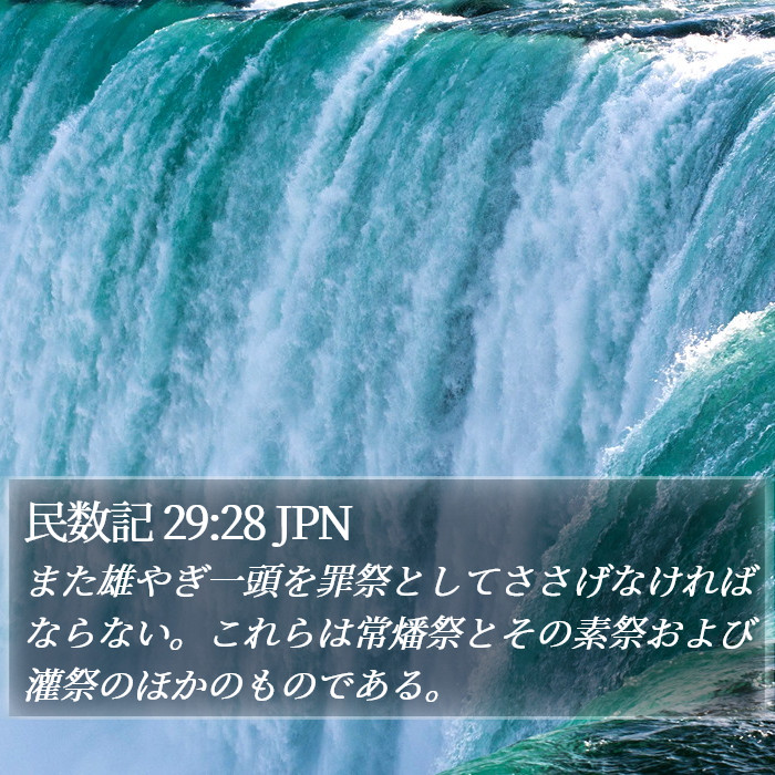 民数記 29:28 JPN Bible Study