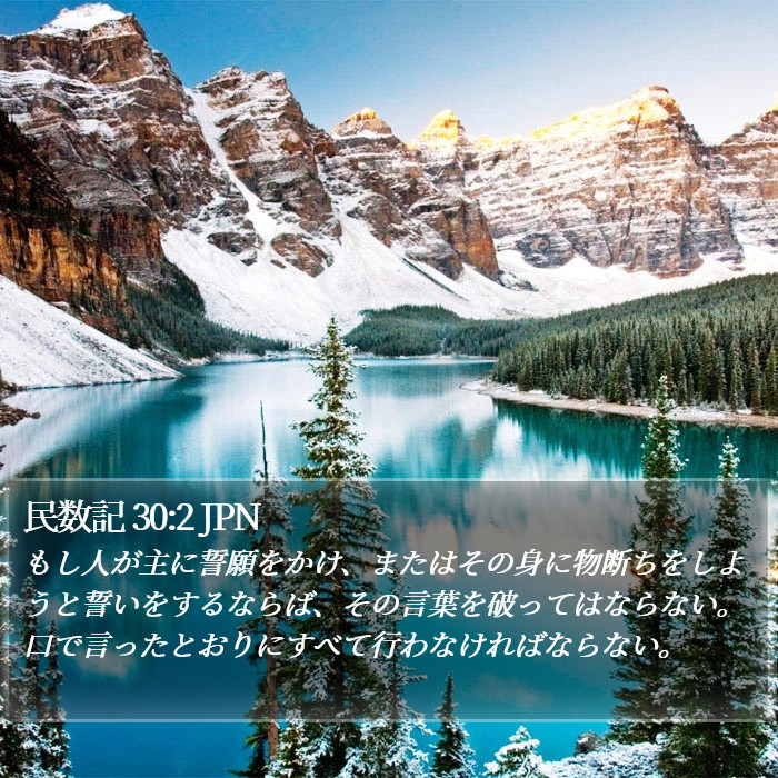 民数記 30:2 JPN Bible Study