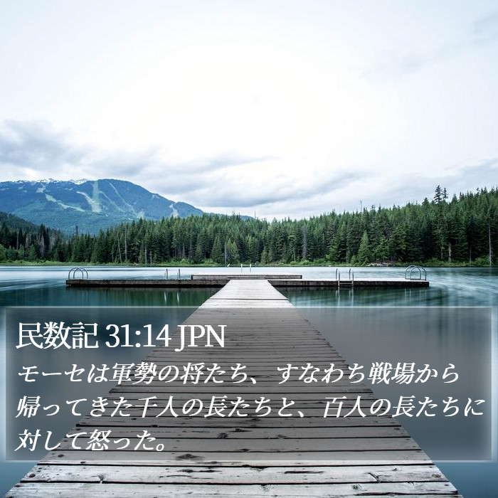 民数記 31:14 JPN Bible Study