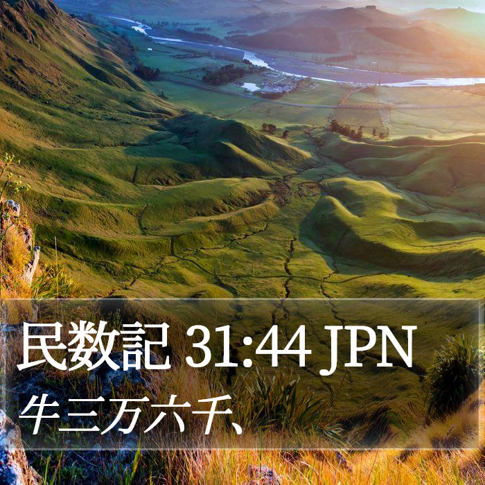 民数記 31:44 JPN Bible Study