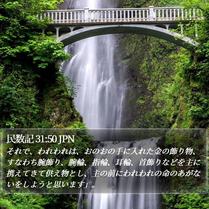 民数記 31:50 JPN Bible Study