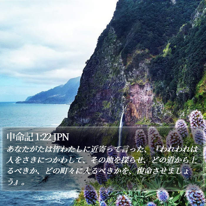 申命記 1:22 JPN Bible Study