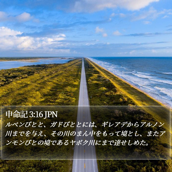 申命記 3:16 JPN Bible Study