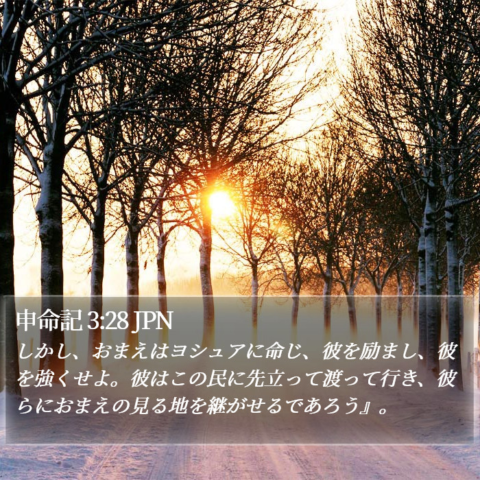 申命記 3:28 JPN Bible Study