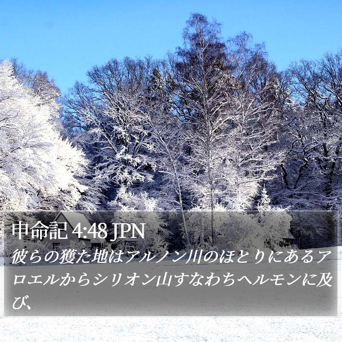 申命記 4:48 JPN Bible Study