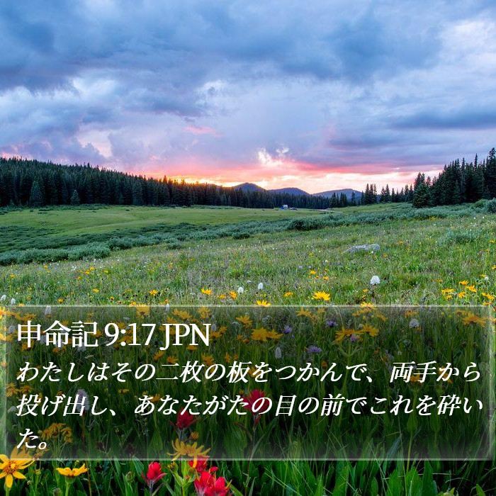 申命記 9:17 JPN Bible Study