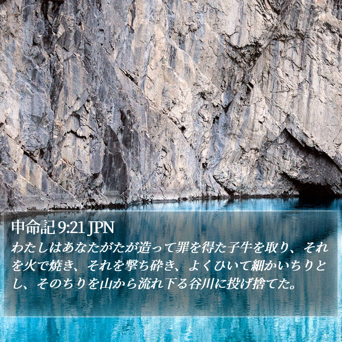 申命記 9:21 JPN Bible Study