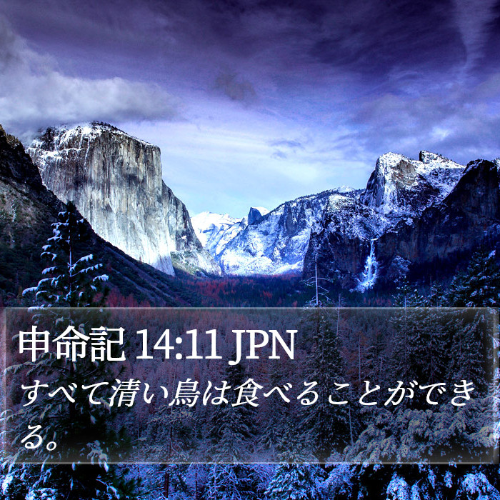 申命記 14:11 JPN Bible Study