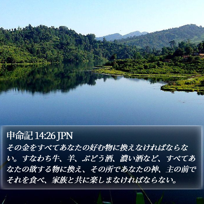 申命記 14:26 JPN Bible Study