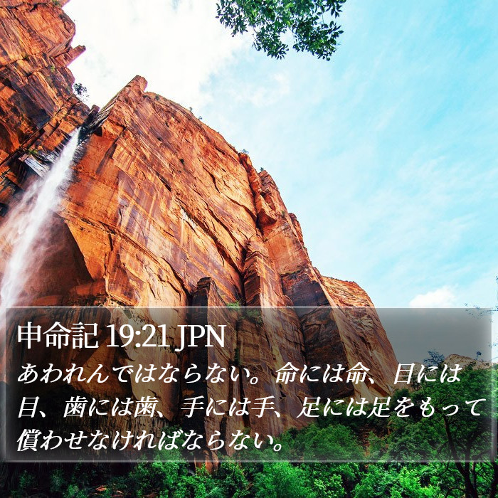 申命記 19:21 JPN Bible Study