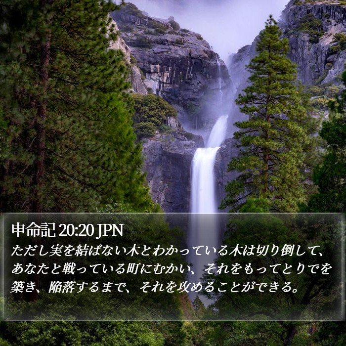 申命記 20:20 JPN Bible Study