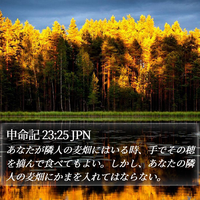 申命記 23:25 JPN Bible Study