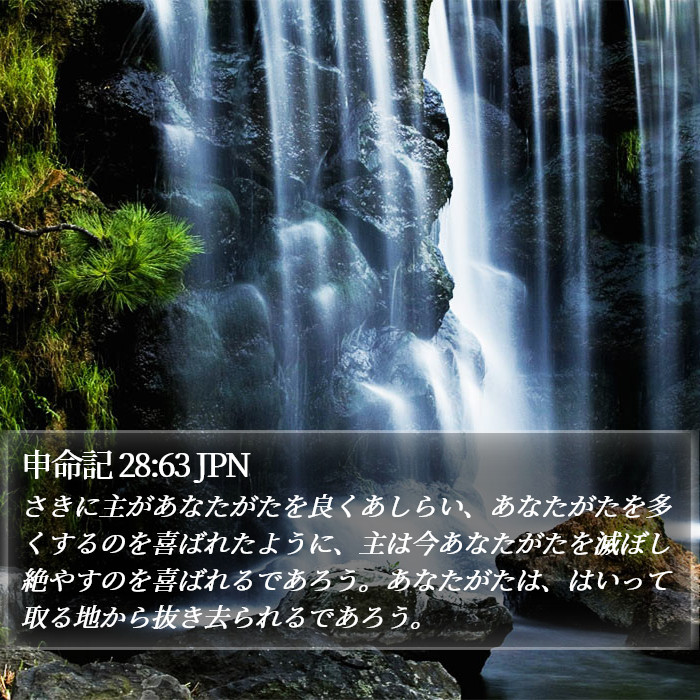 申命記 28:63 JPN Bible Study