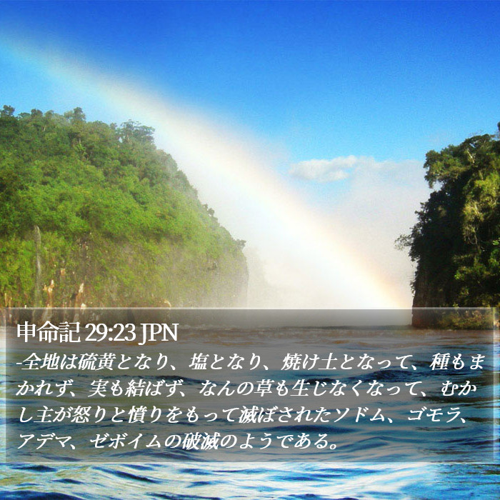 申命記 29:23 JPN Bible Study