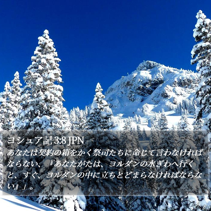 ヨシュア記 3:8 JPN Bible Study