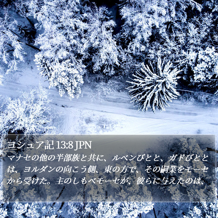 ヨシュア記 13:8 JPN Bible Study
