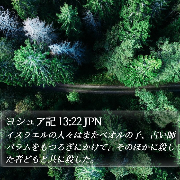 ヨシュア記 13:22 JPN Bible Study