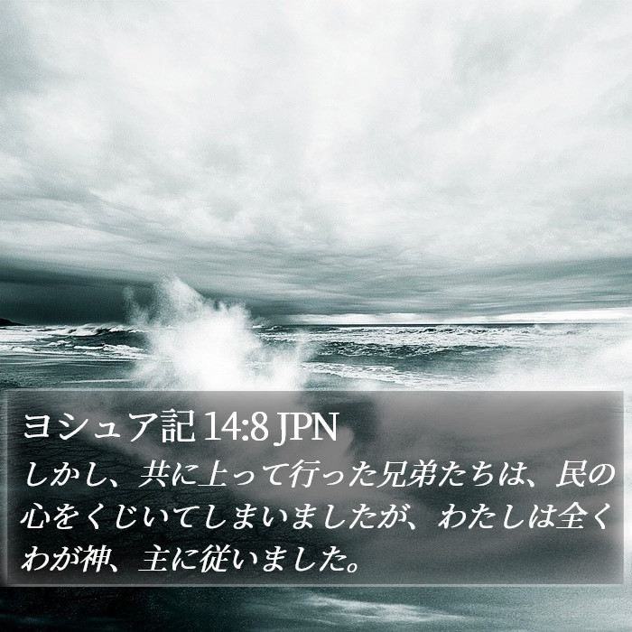 ヨシュア記 14:8 JPN Bible Study
