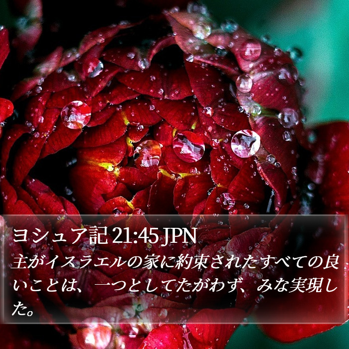 ヨシュア記 21:45 JPN Bible Study