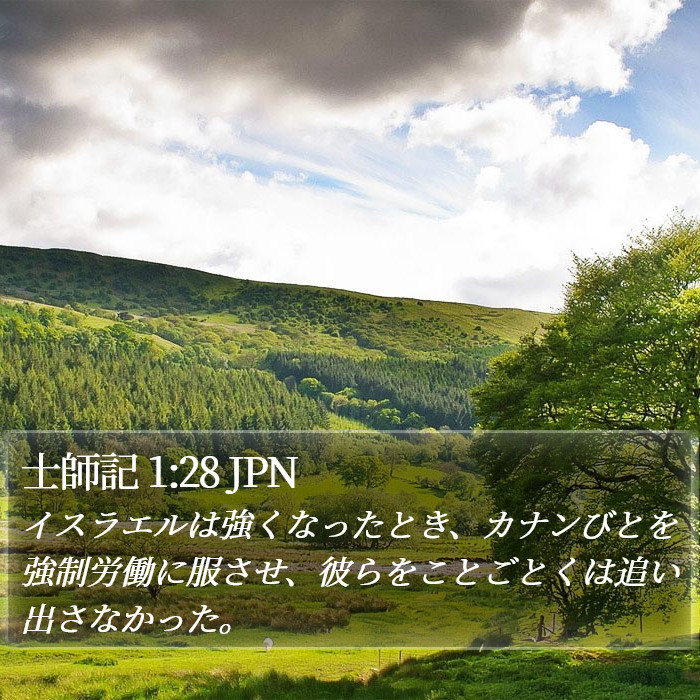 士師記 1:28 JPN Bible Study