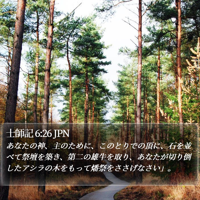 士師記 6:26 JPN Bible Study