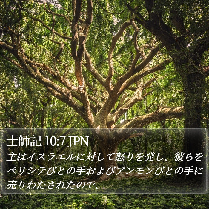 士師記 10:7 JPN Bible Study