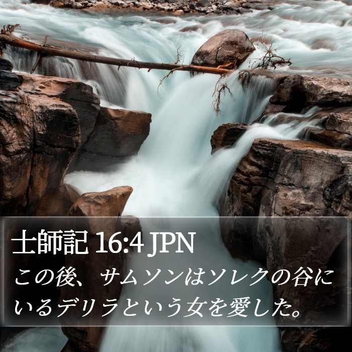 士師記 16:4 JPN Bible Study