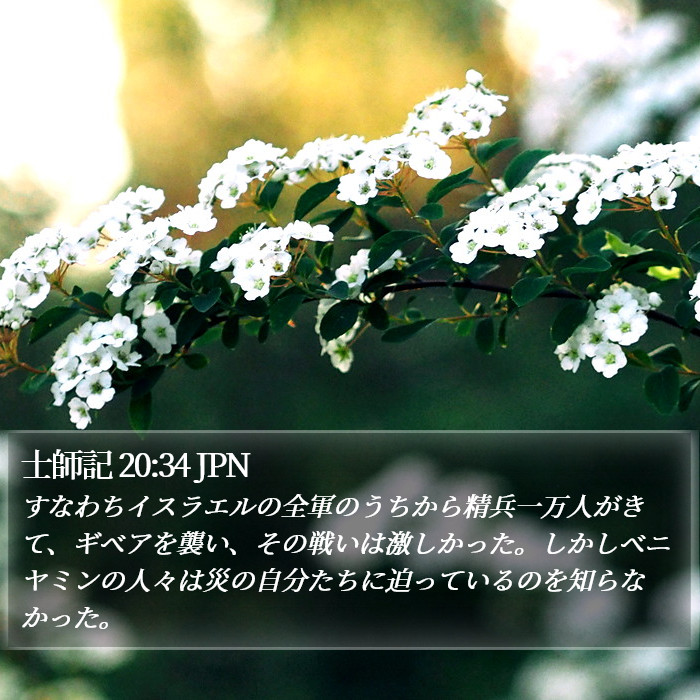 士師記 20:34 JPN Bible Study