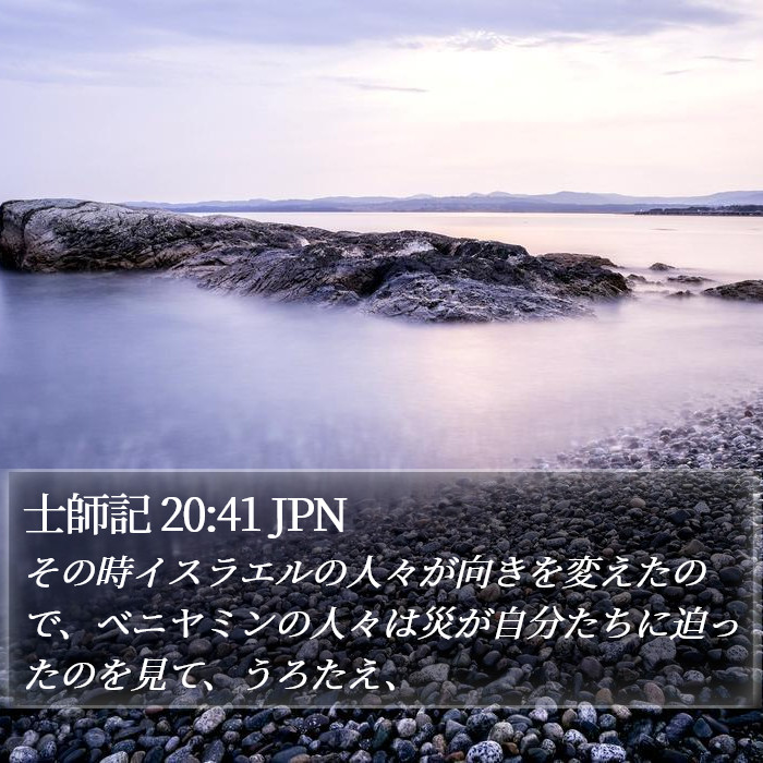 士師記 20:41 JPN Bible Study