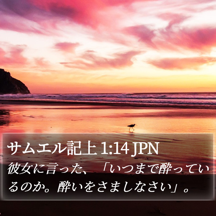 サムエル記上 1:14 JPN Bible Study