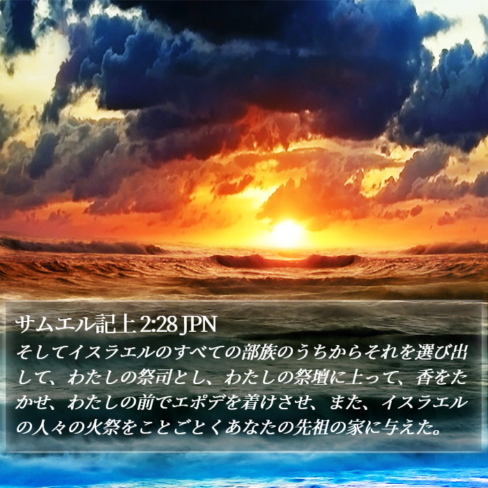 サムエル記上 2:28 JPN Bible Study