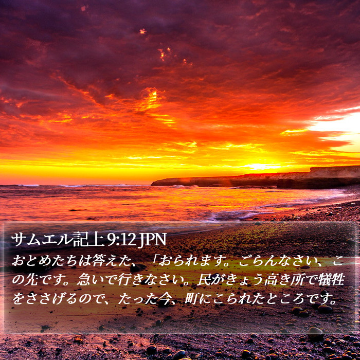 サムエル記上 9:12 JPN Bible Study