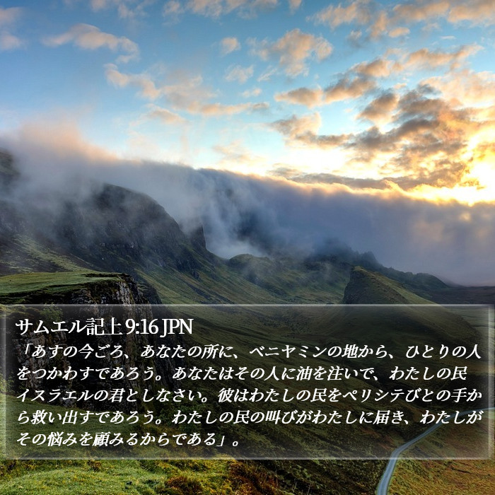 サムエル記上 9:16 JPN Bible Study