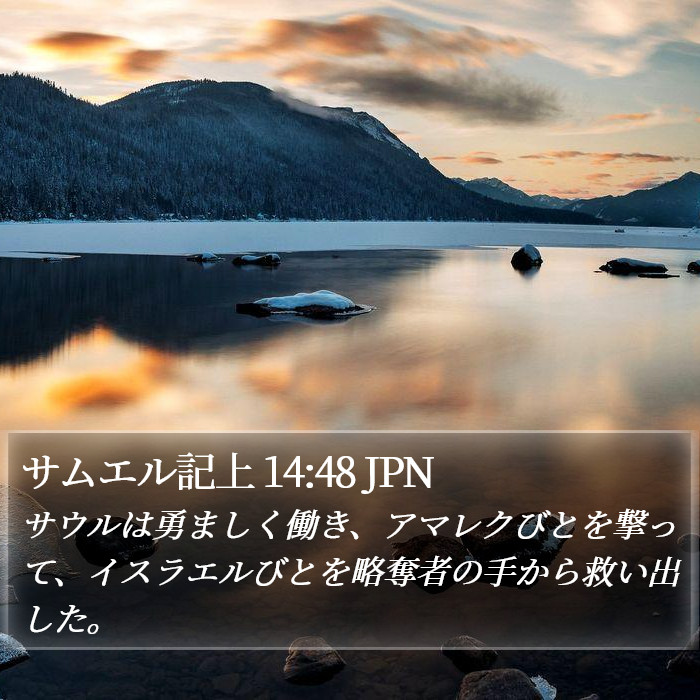 サムエル記上 14:48 JPN Bible Study