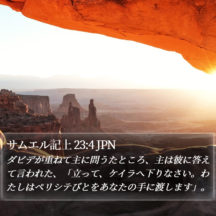 サムエル記上 23:4 JPN Bible Study