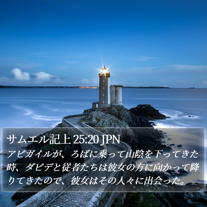 サムエル記上 25:20 JPN Bible Study