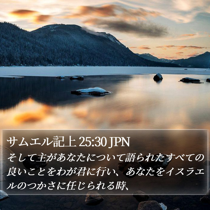 サムエル記上 25:30 JPN Bible Study