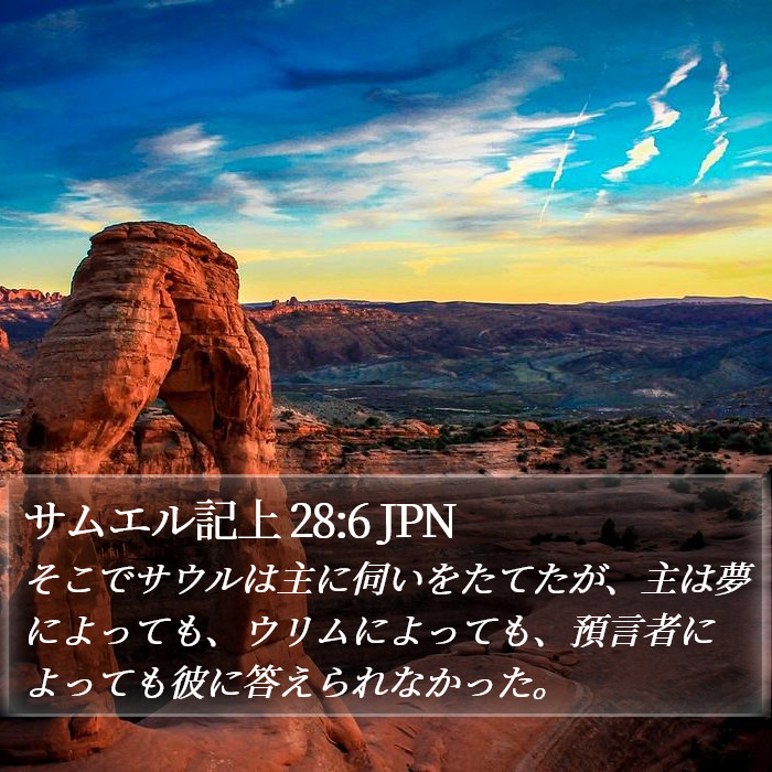 サムエル記上 28:6 JPN Bible Study