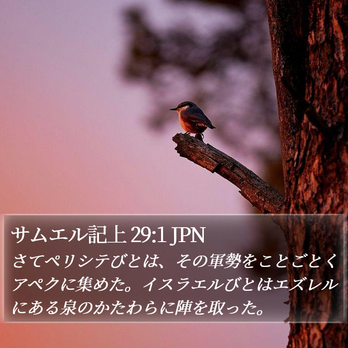 サムエル記上 29:1 JPN Bible Study