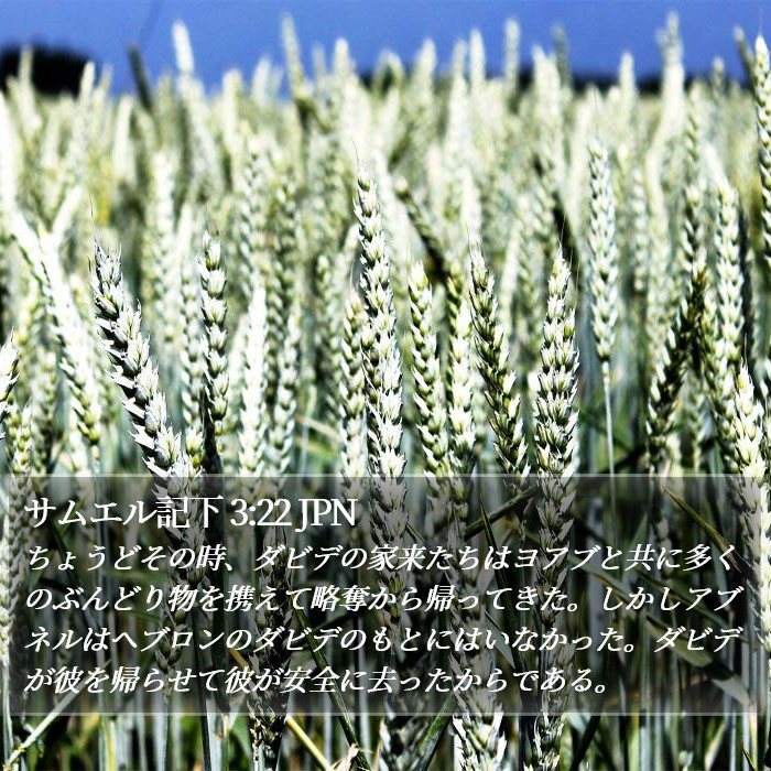 サムエル記下 3:22 JPN Bible Study