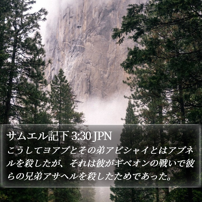 サムエル記下 3:30 JPN Bible Study