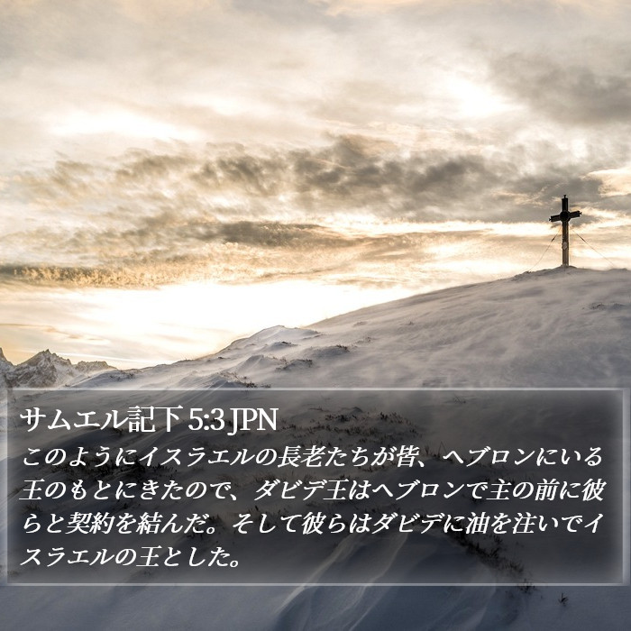 サムエル記下 5:3 JPN Bible Study