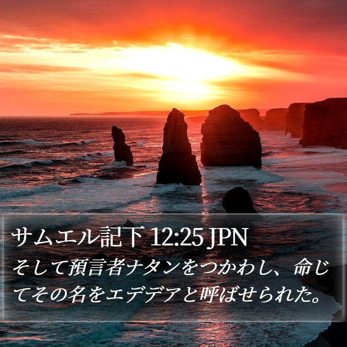 サムエル記下 12:25 JPN Bible Study