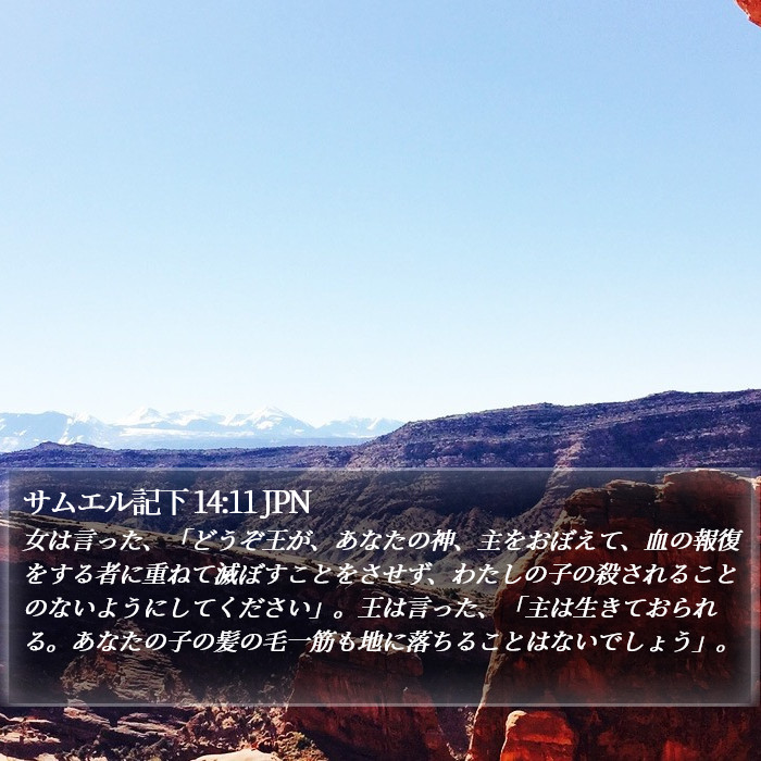 サムエル記下 14:11 JPN Bible Study