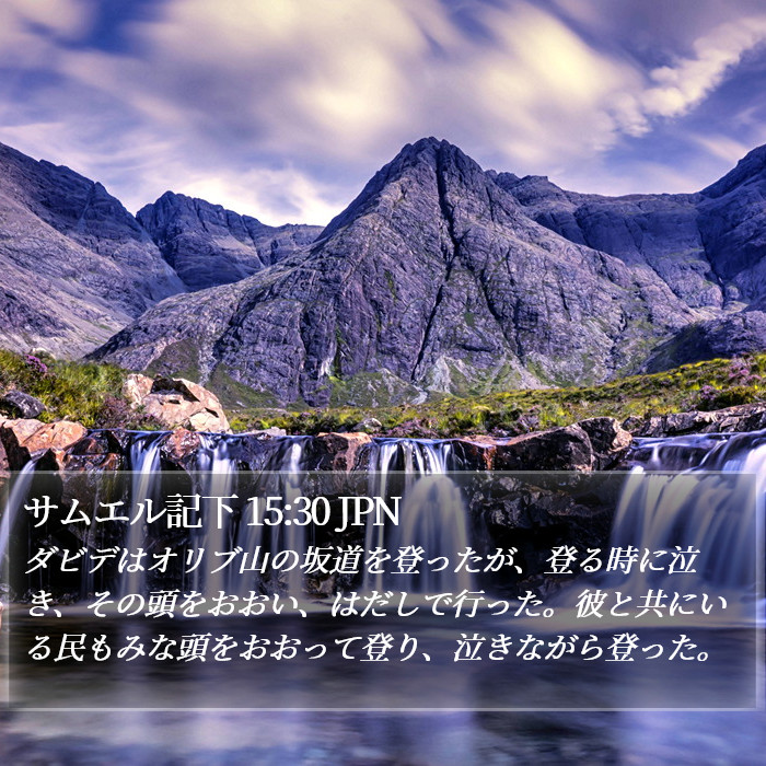 サムエル記下 15:30 JPN Bible Study