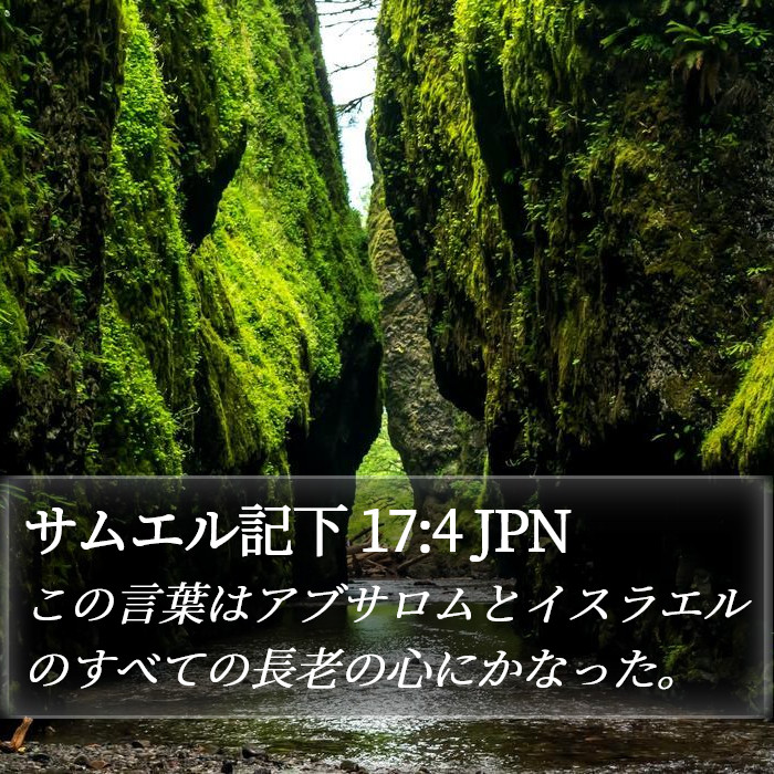 サムエル記下 17:4 JPN Bible Study