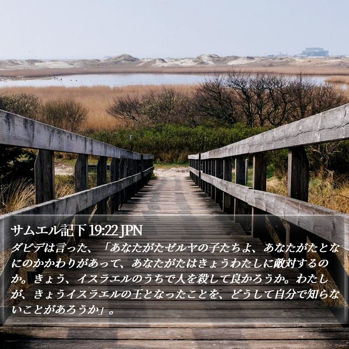 サムエル記下 19:22 JPN Bible Study