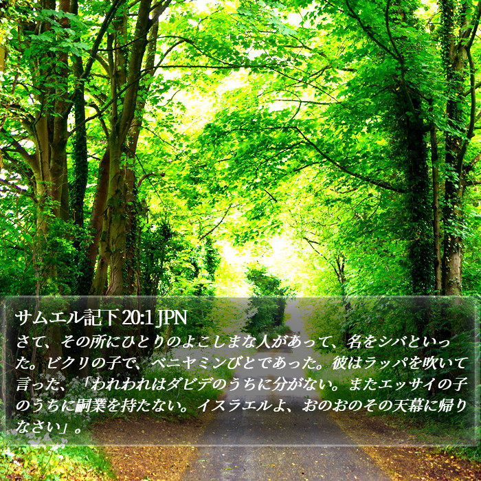 サムエル記下 20:1 JPN Bible Study